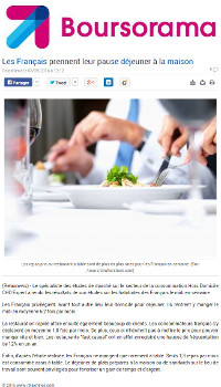Boursorama | Les Français prennent leur pause déjeuner à la maison