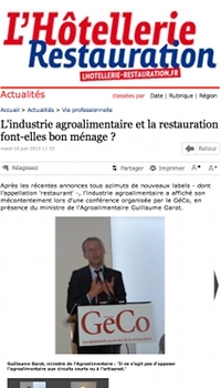 L'industrie agroalimentaire et la restauration font-elles bon ménage ?