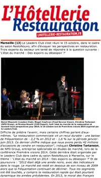 Conférence Premières visions : de nombreux défis pour la restauration en 2014