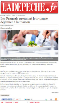 Ladepeche.fr | Les Français prennent leur pause déjeuner à la maison