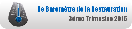 Le baromètre de la restauration – 3ème trimestre 2015